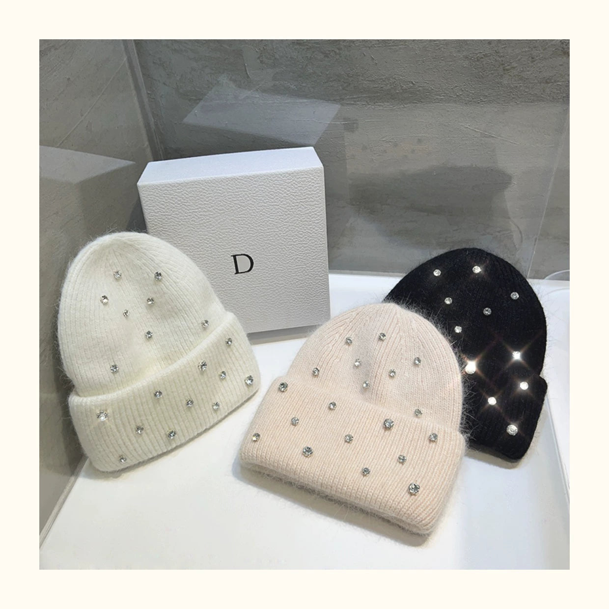 Rhinestone Beanie