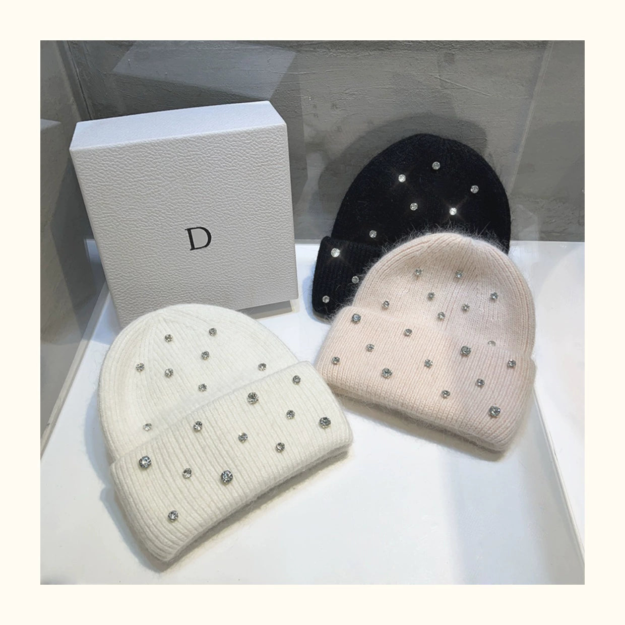Rhinestone Beanie