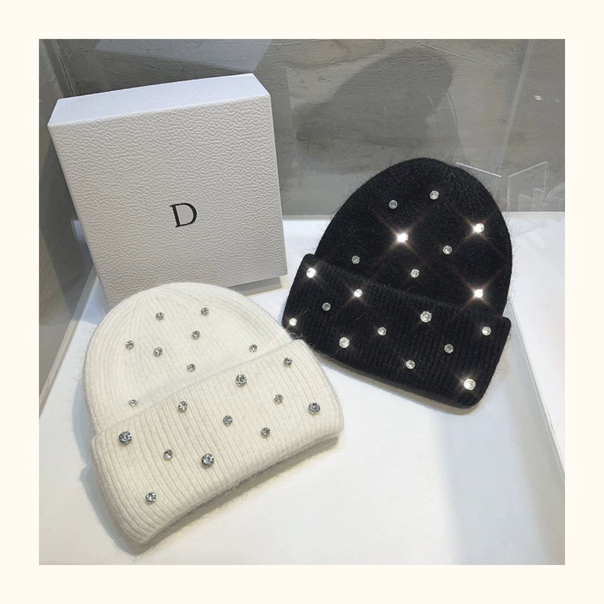 Rhinestone Beanie