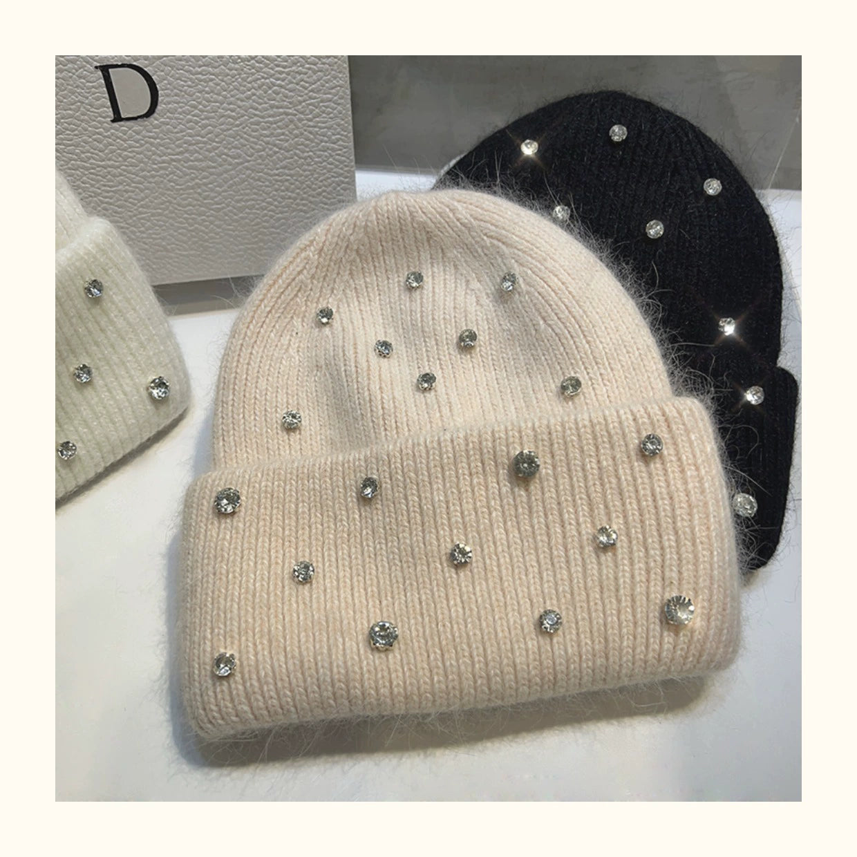 Rhinestone Beanie