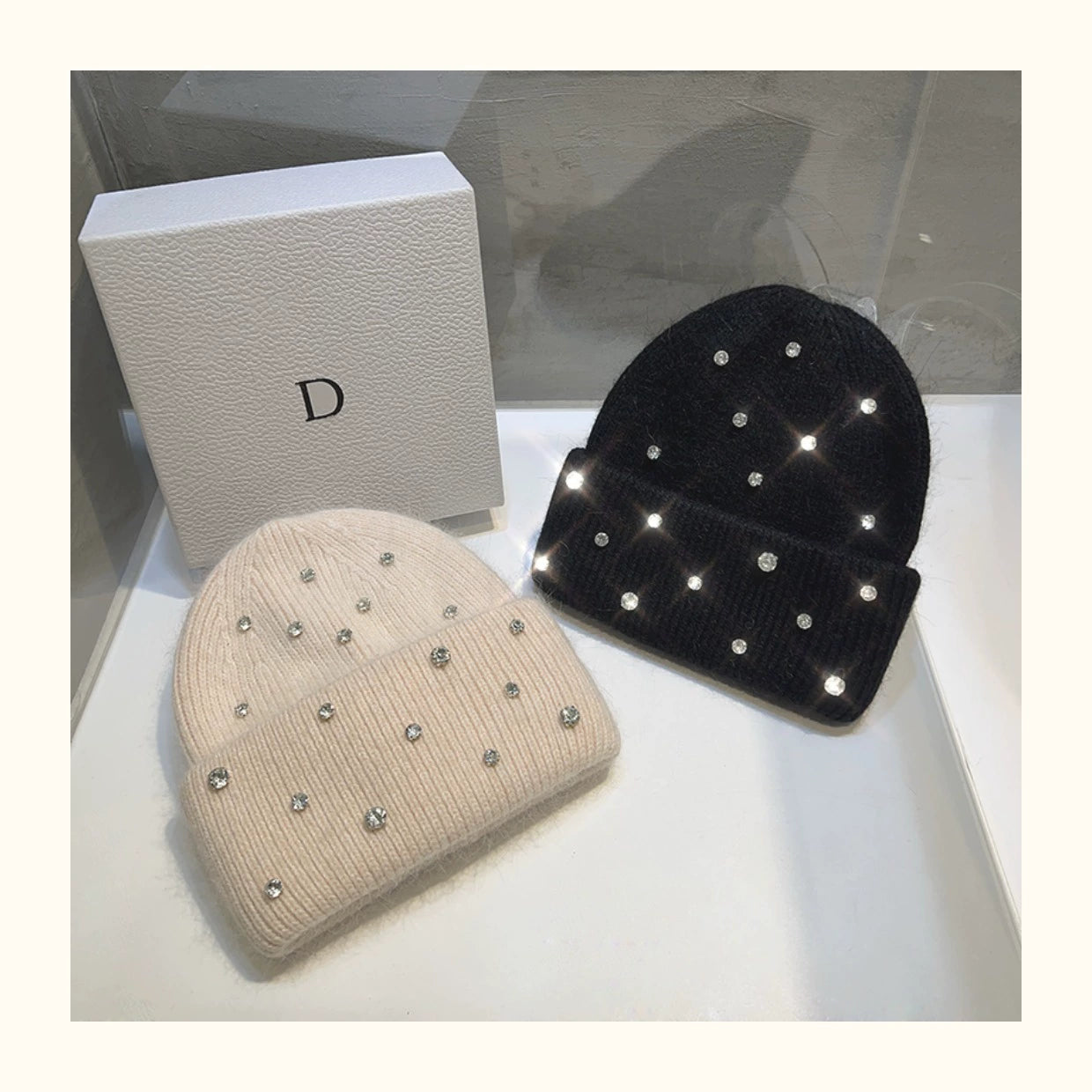 Rhinestone Beanie