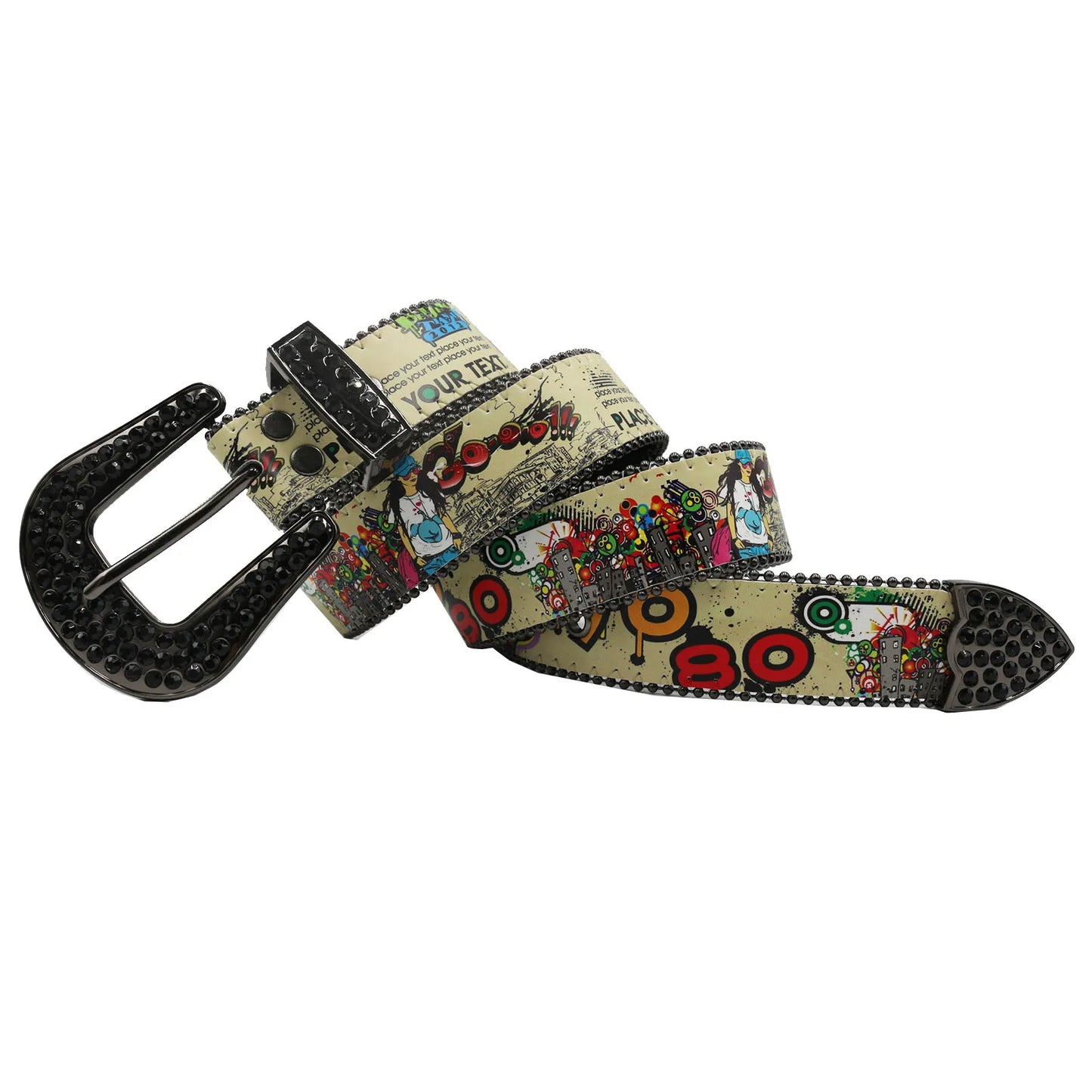 Graffiti Rhinestone BBelt