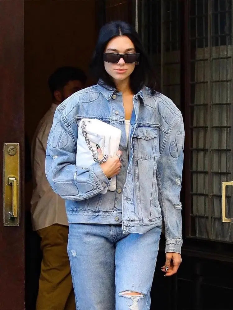 Dino Patchwork Denim Jacket