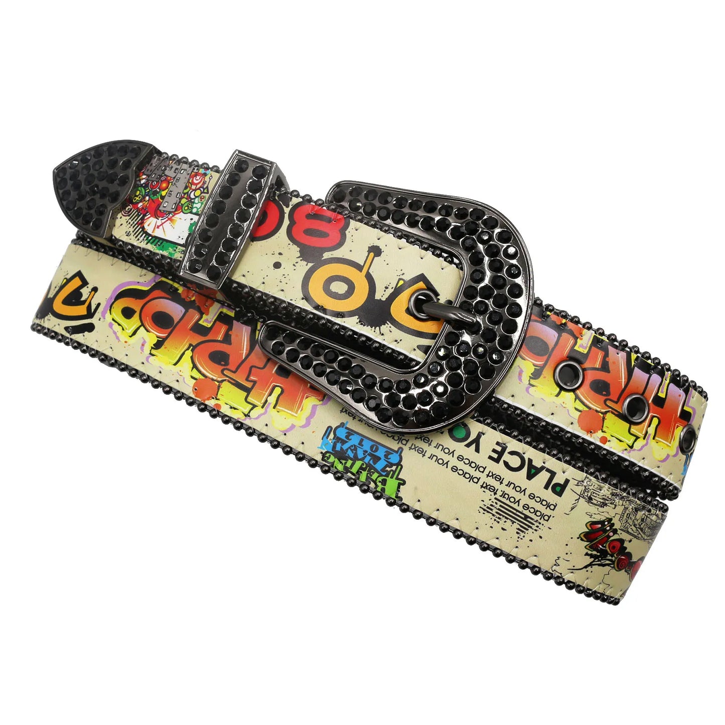 Graffiti Rhinestone BBelt