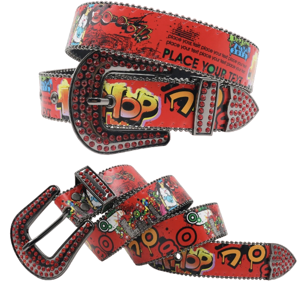 Graffiti Rhinestone BBelt