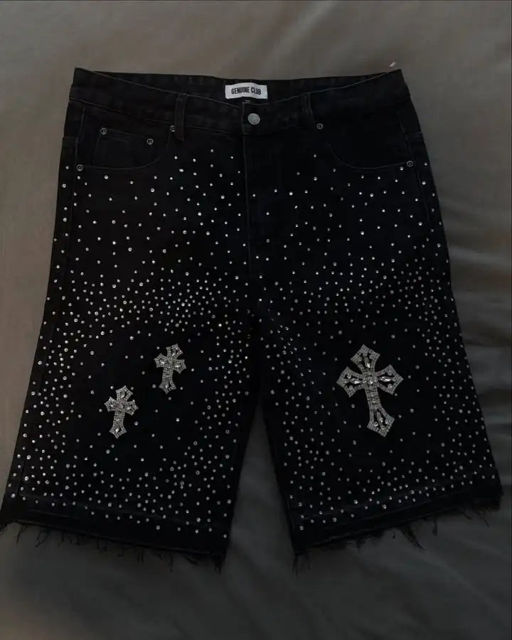 Vintage Cross Rhinestone