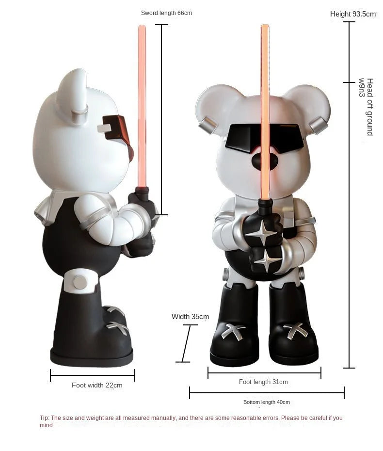 Lightsaber Bear Statue Bluetooth