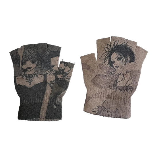 Vintage Print Gloves