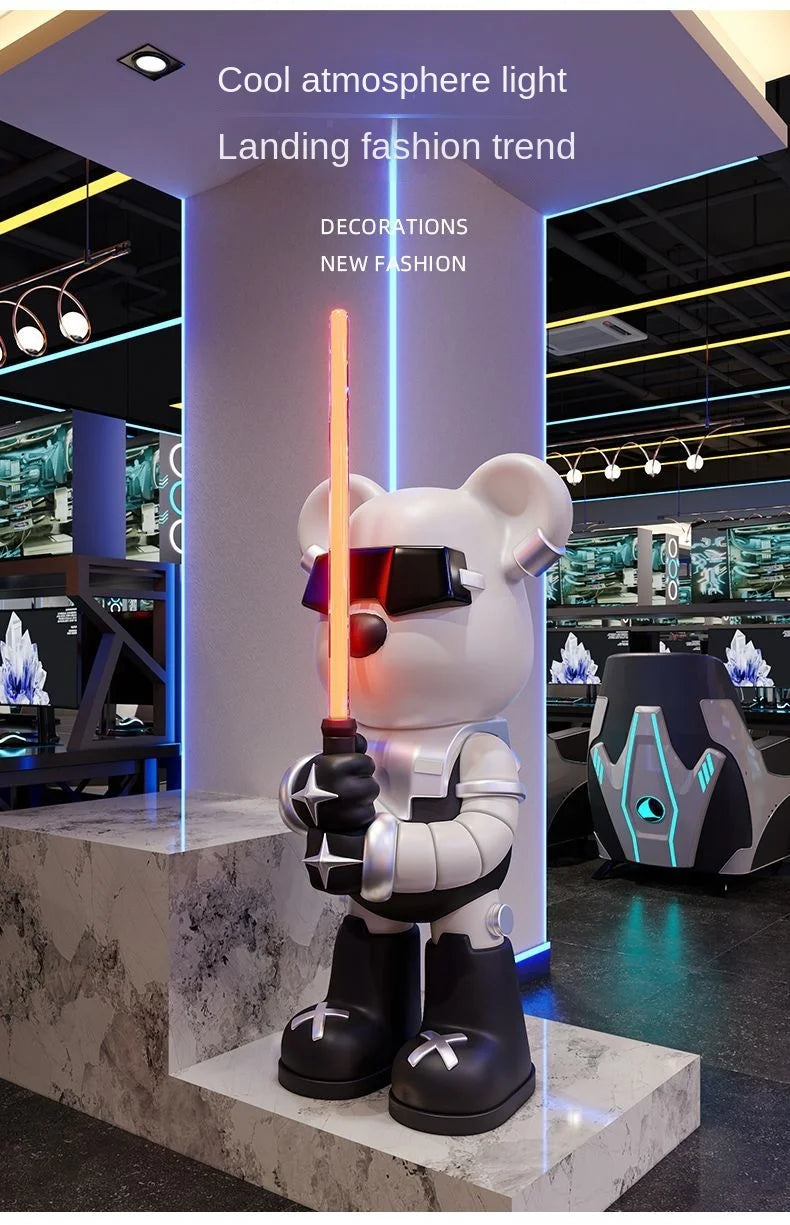 Lightsaber Bear Statue Bluetooth