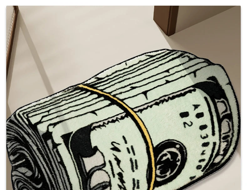 Money Roll Up Rug