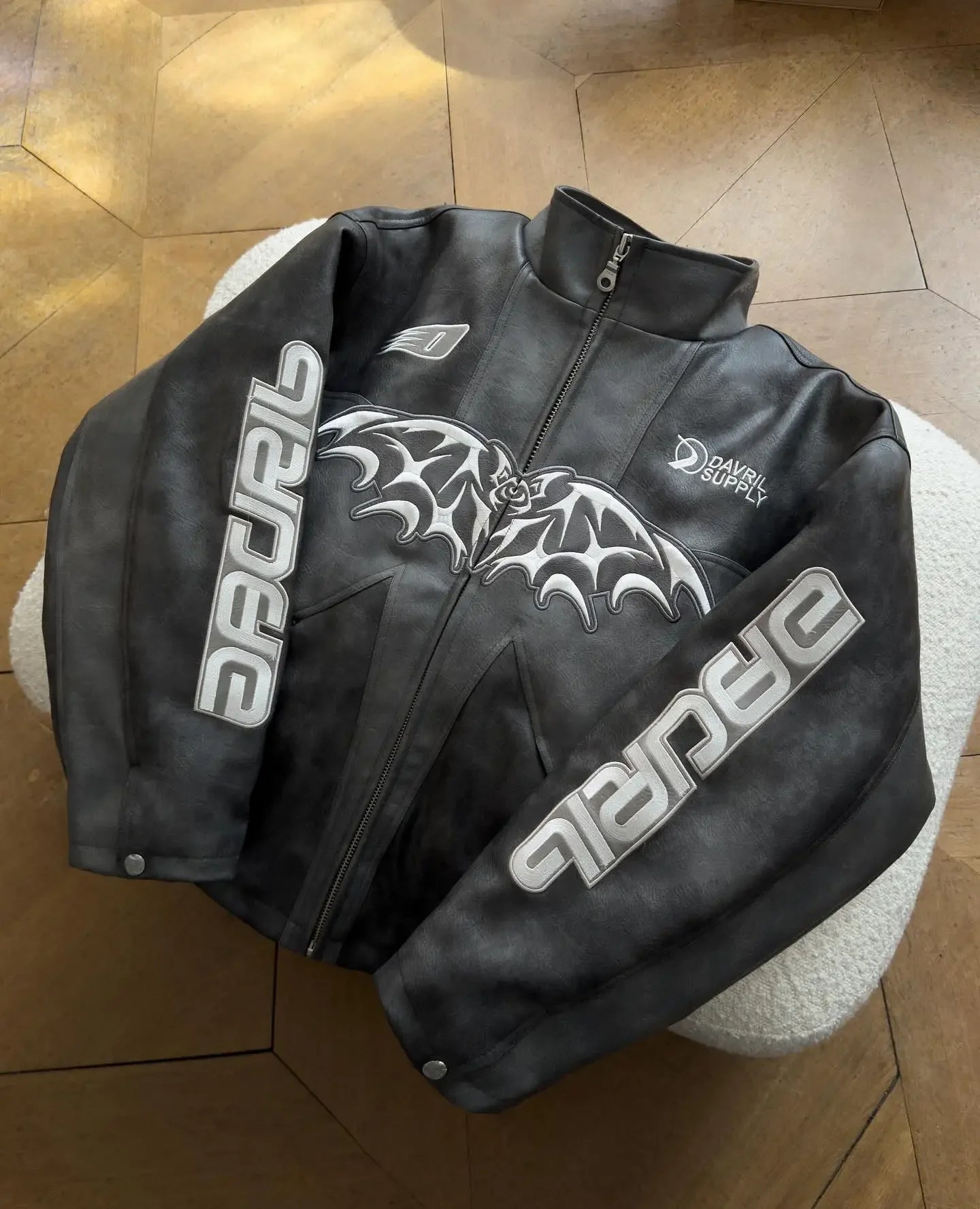 Y2k Motorcycle Zipper Jacket