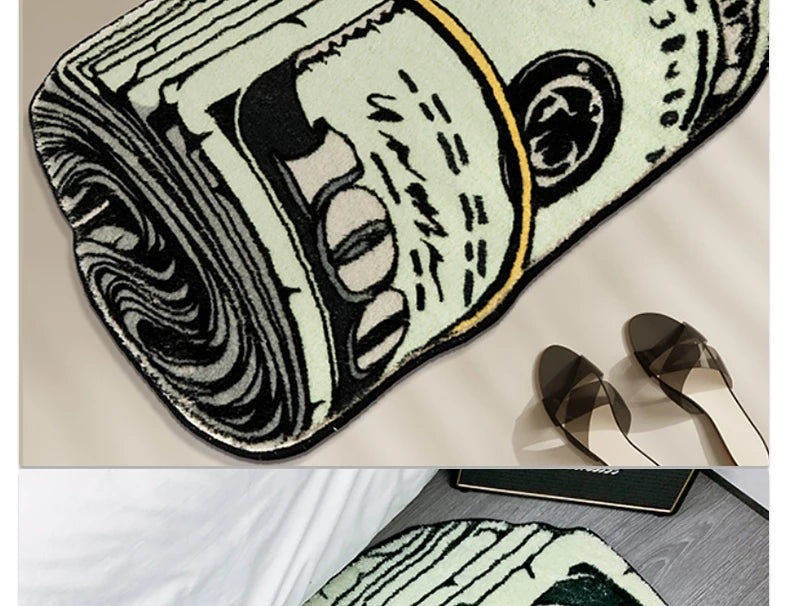 Money Roll Up Rug