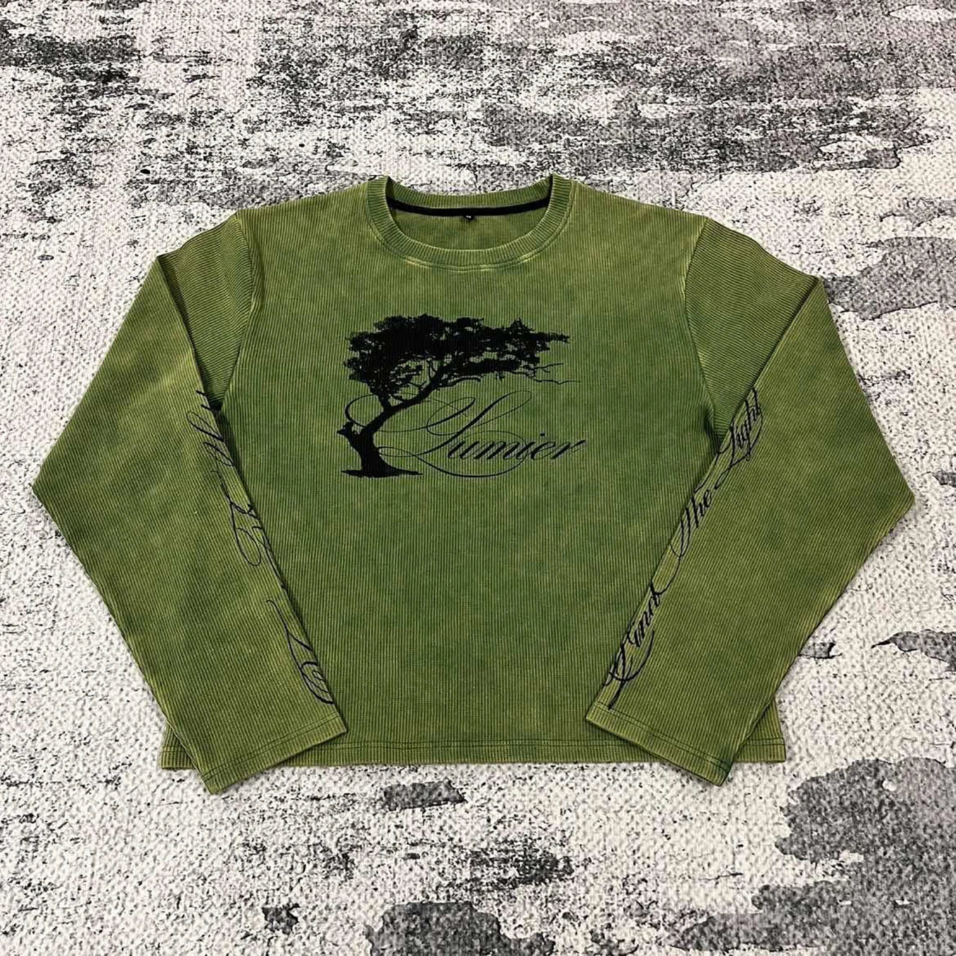 Autumnm Long Sleeve Waffle T-shirt