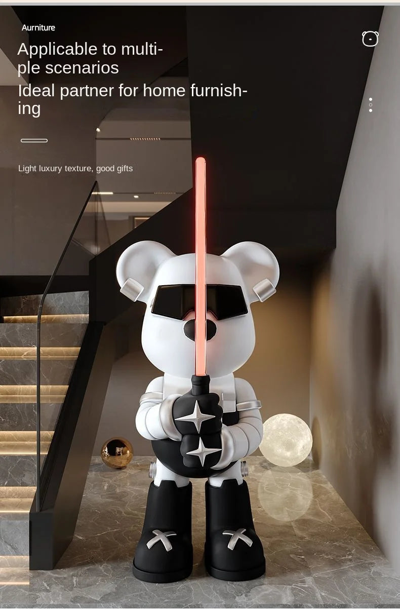 Lightsaber Bear Statue Bluetooth