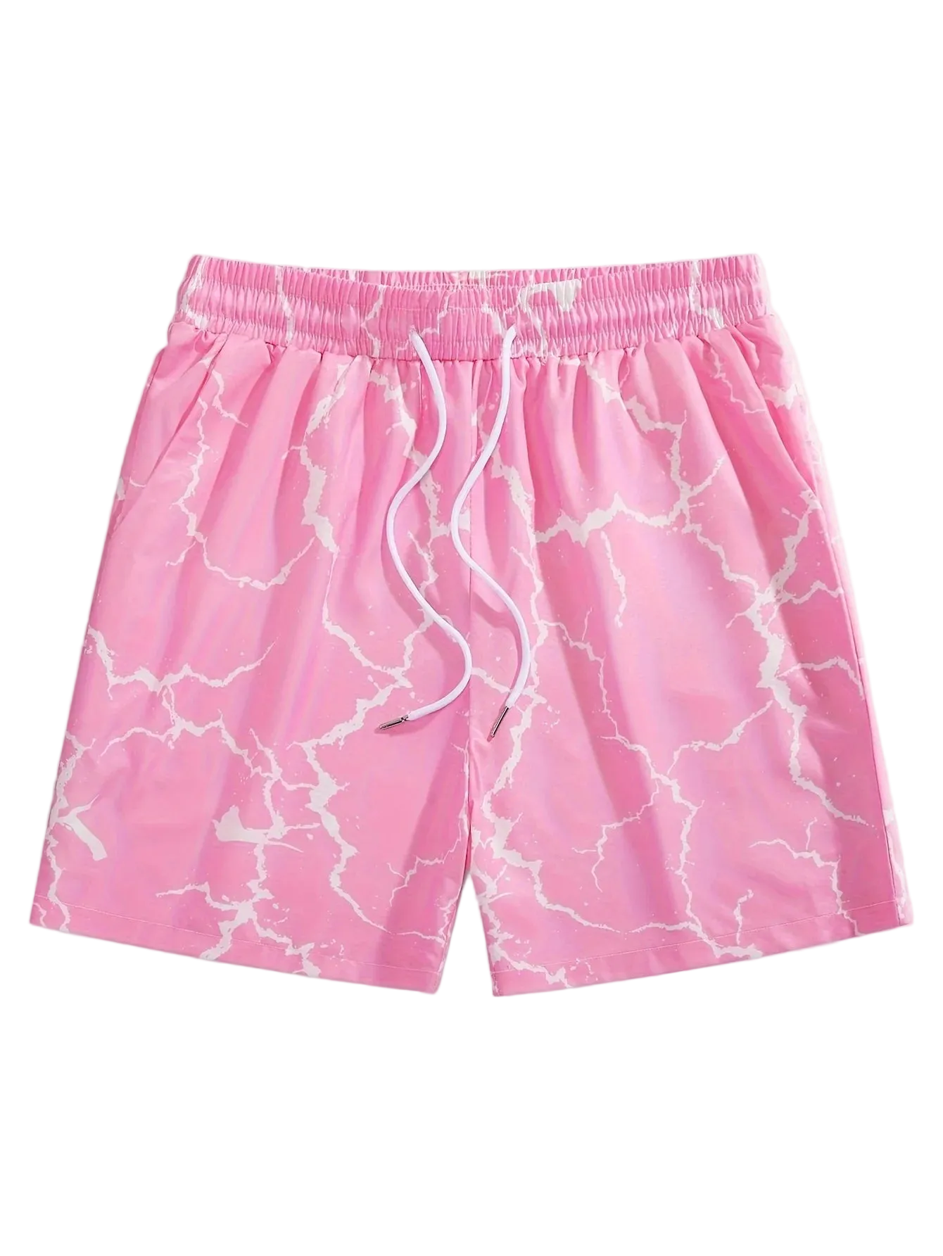 Pink White Lightning Shorts