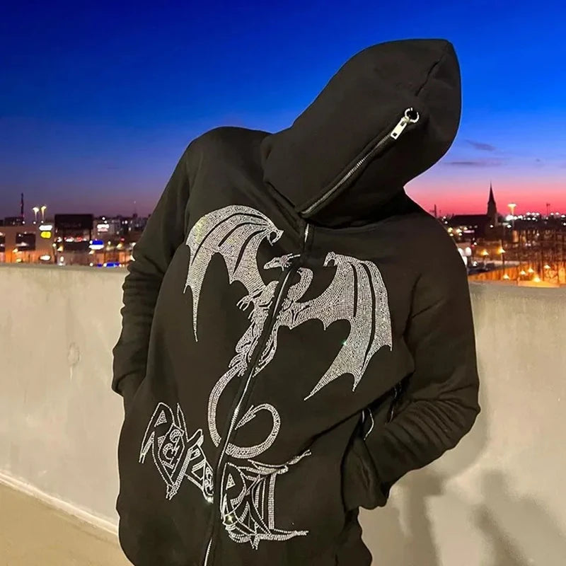 Meteor Rhinestone Hoodie