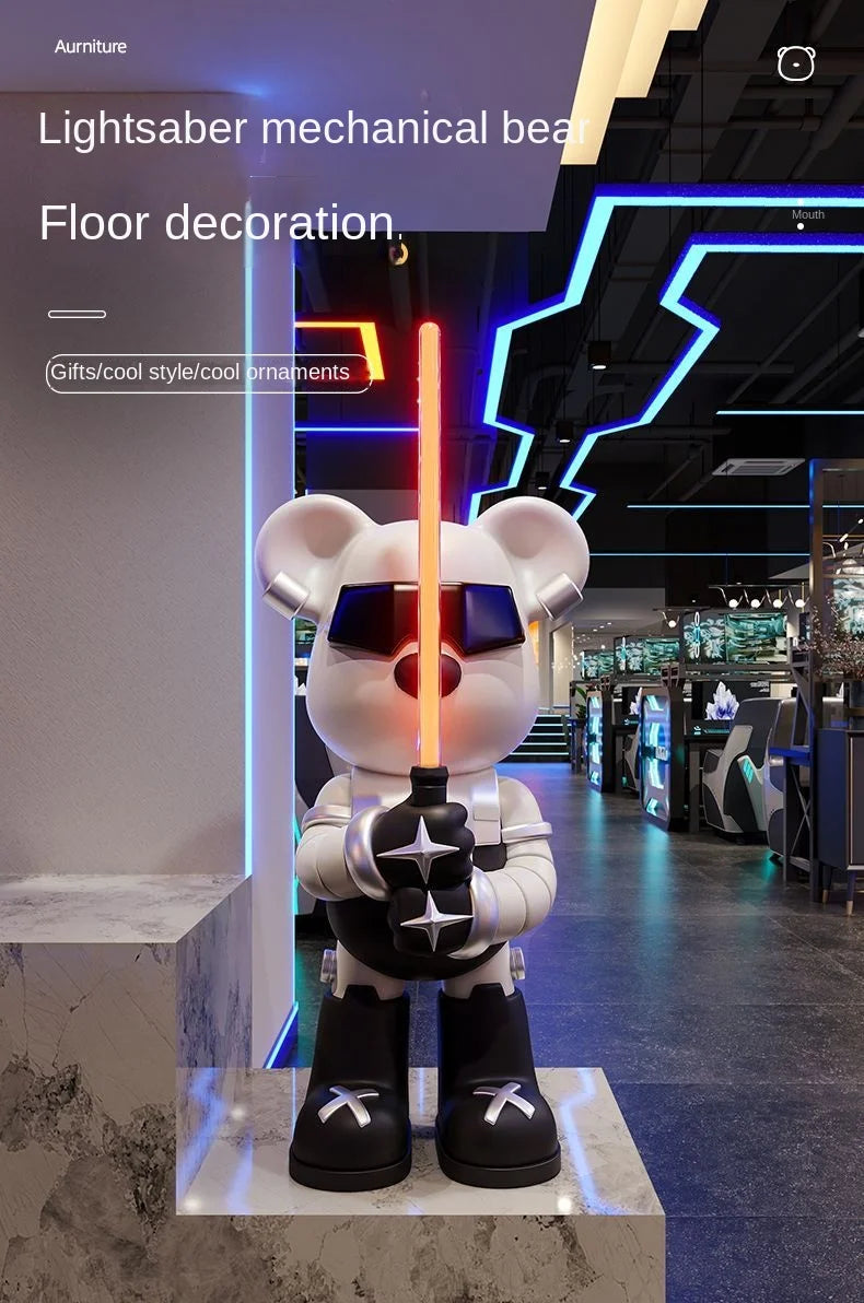 Lightsaber Bear Statue Bluetooth