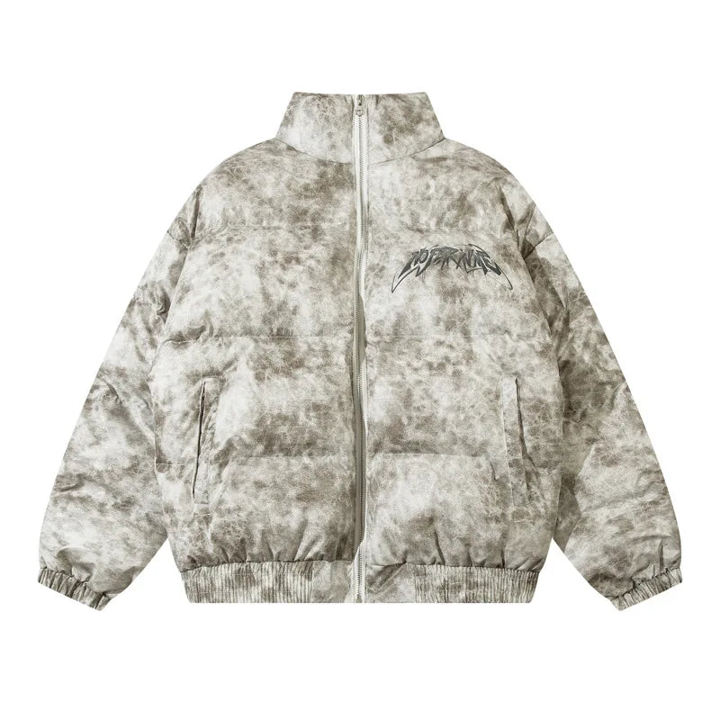 Graphic Puffer Parka Jackets