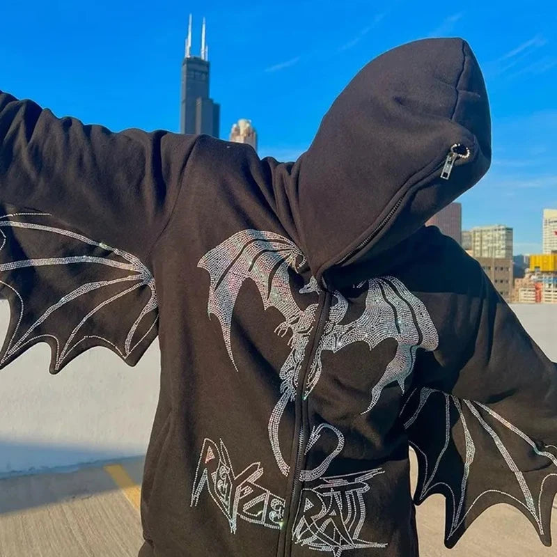 Meteor Rhinestone Hoodie