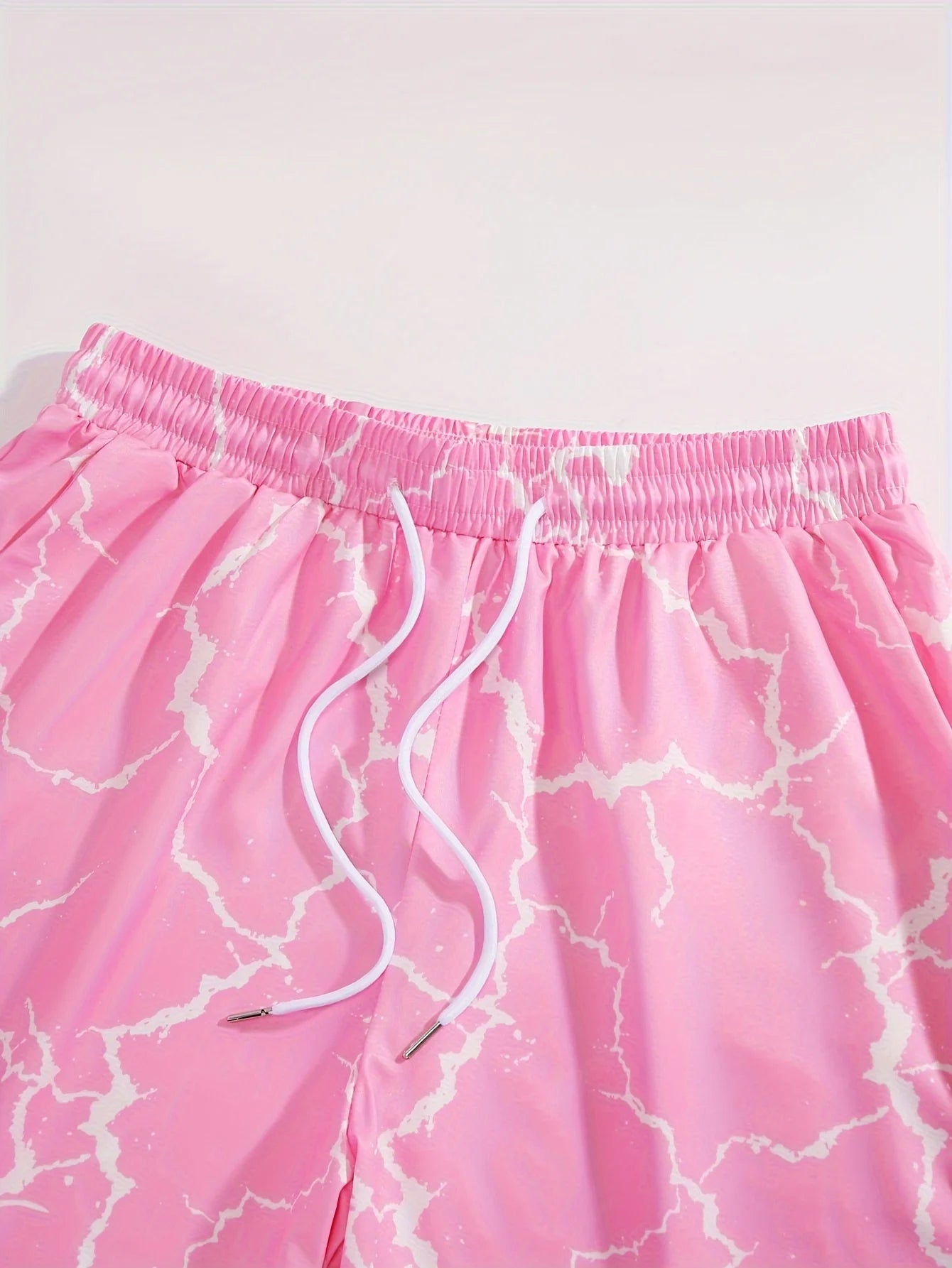 Pink White Lightning Shorts