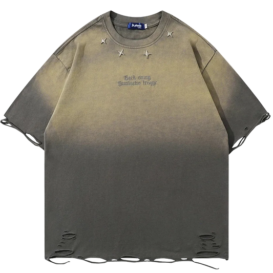 Distressed Metal Star Tee