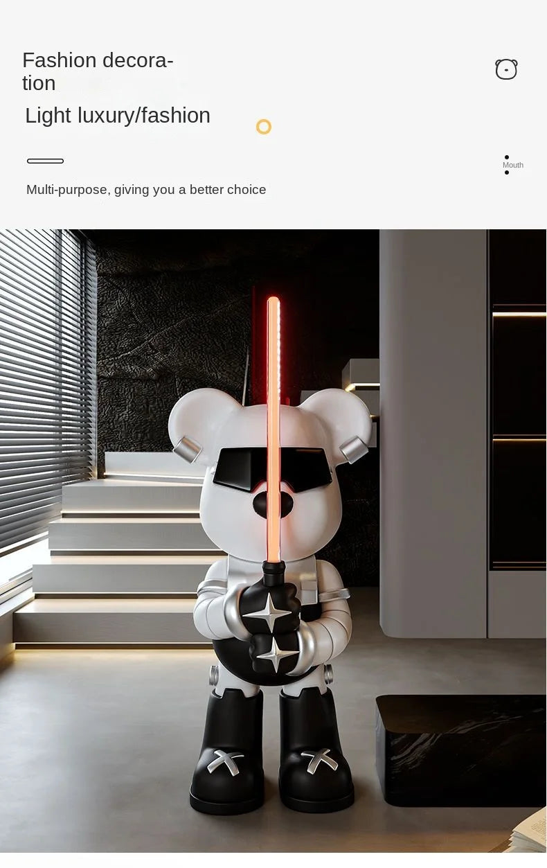 Lightsaber Bear Statue Bluetooth