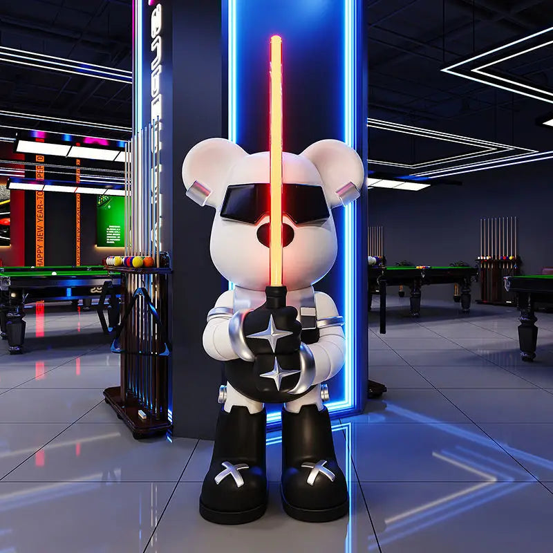 Lightsaber Bear Statue Bluetooth