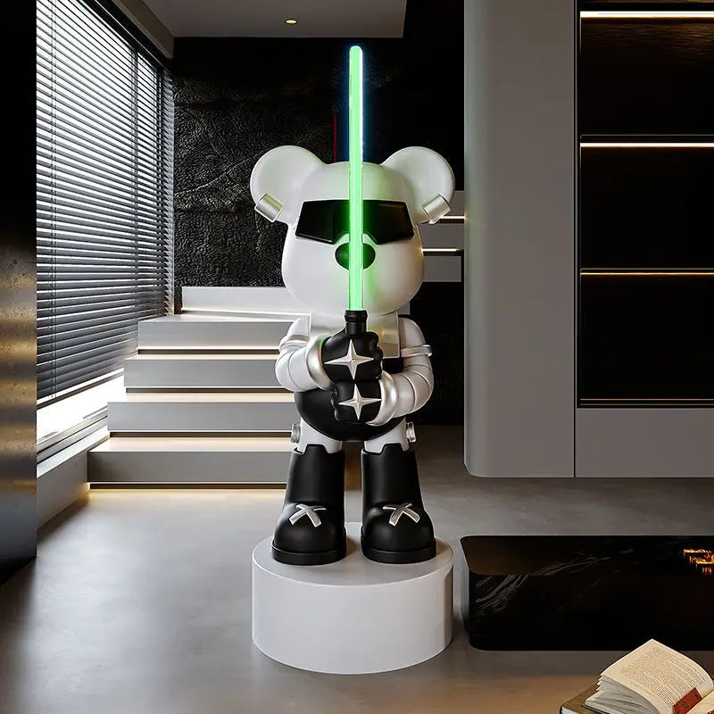 Lightsaber Bear Statue Bluetooth