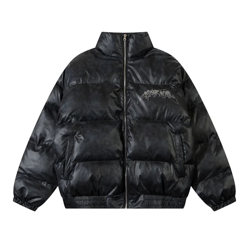 Graphic Puffer Parka Jackets