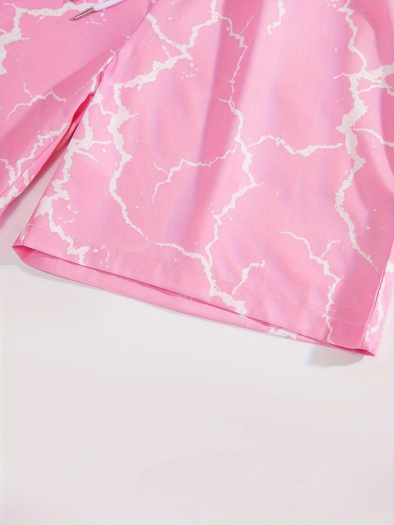 Pink White Lightning Shorts