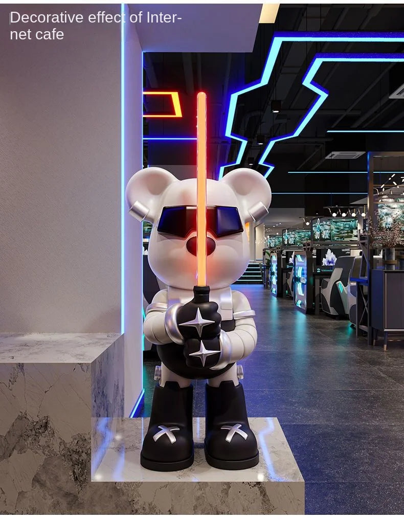 Lightsaber Bear Statue Bluetooth