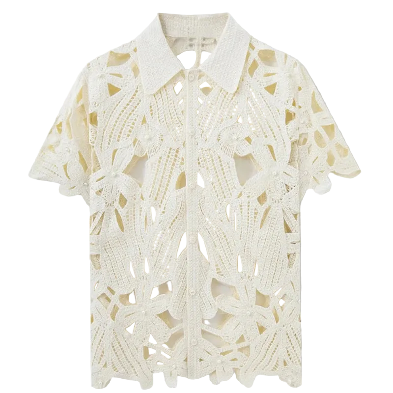 Floral Knitted Tops