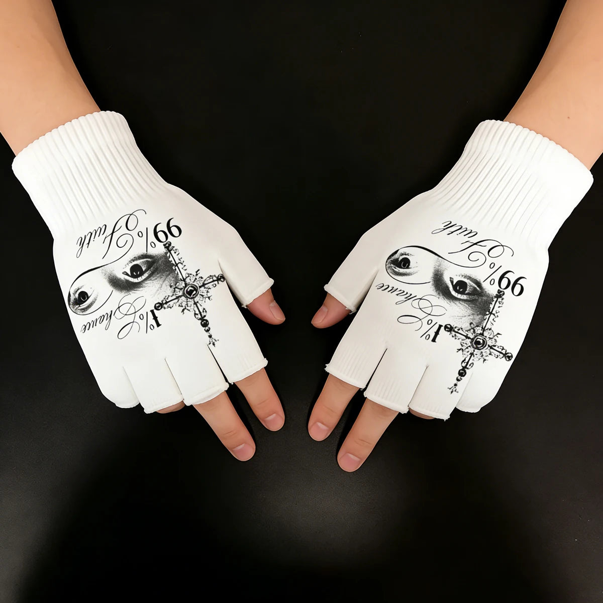 Eye Graphic gloves