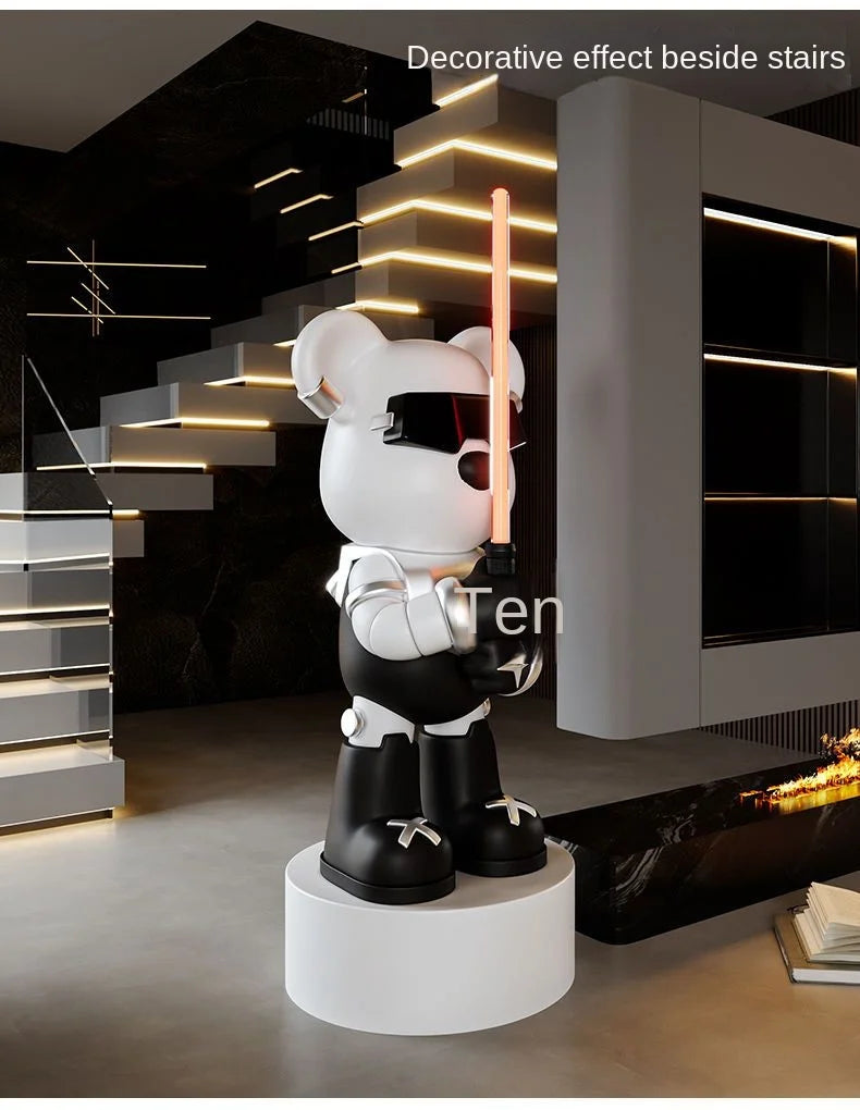 Lightsaber Bear Statue Bluetooth