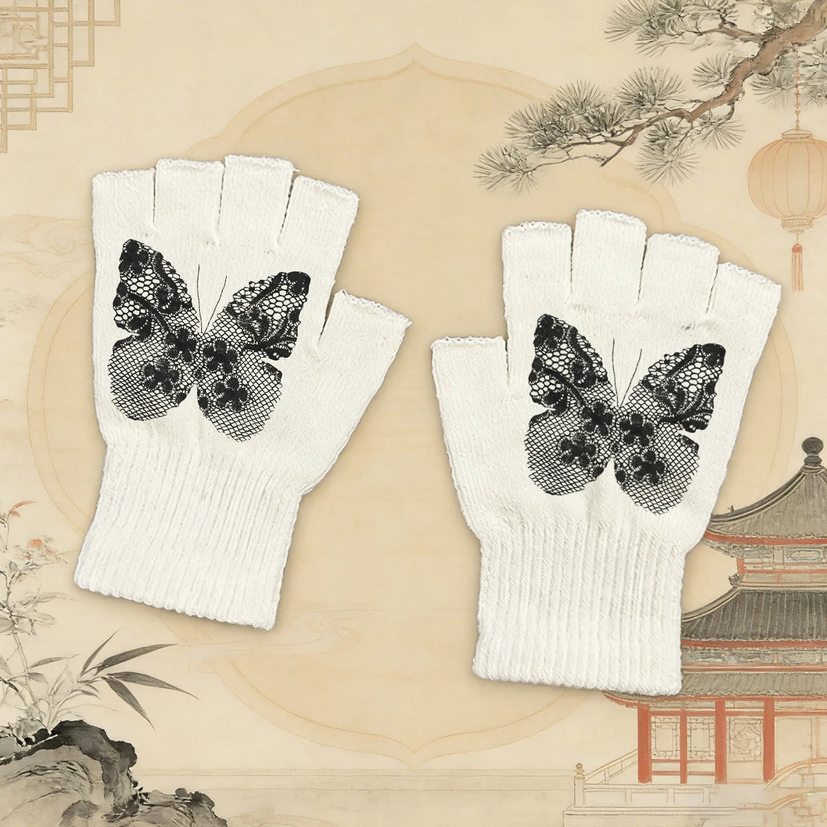 Eye Graphic gloves