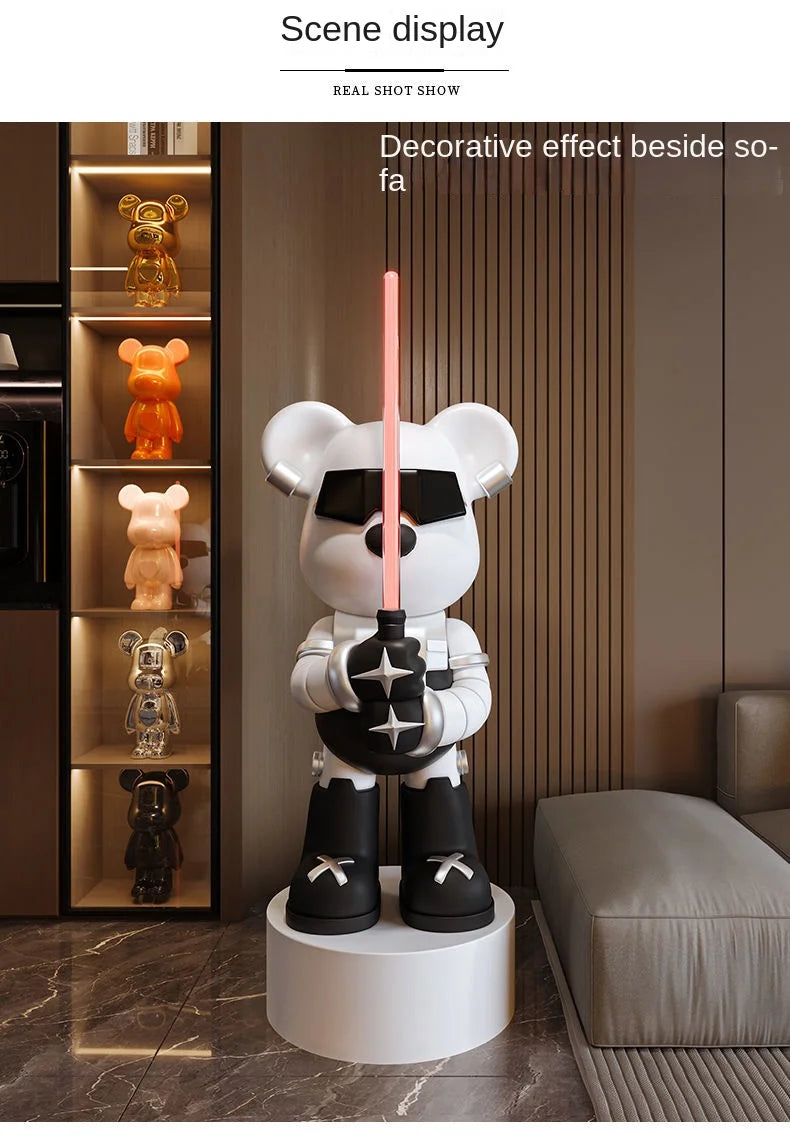 Lightsaber Bear Statue Bluetooth