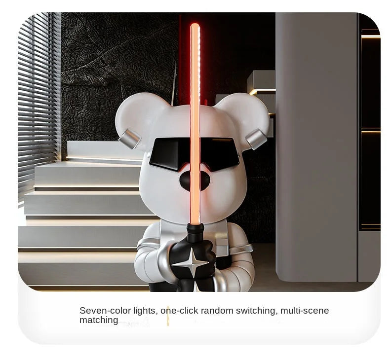 Lightsaber Bear Statue Bluetooth