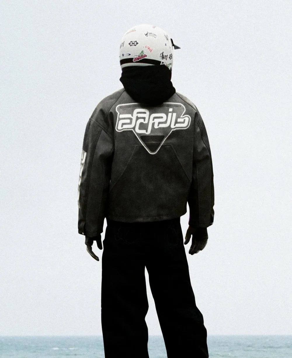 Y2k Motorcycle Zipper Jacket