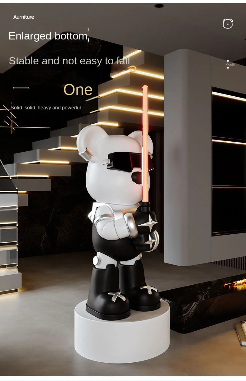 Lightsaber Bear Statue Bluetooth