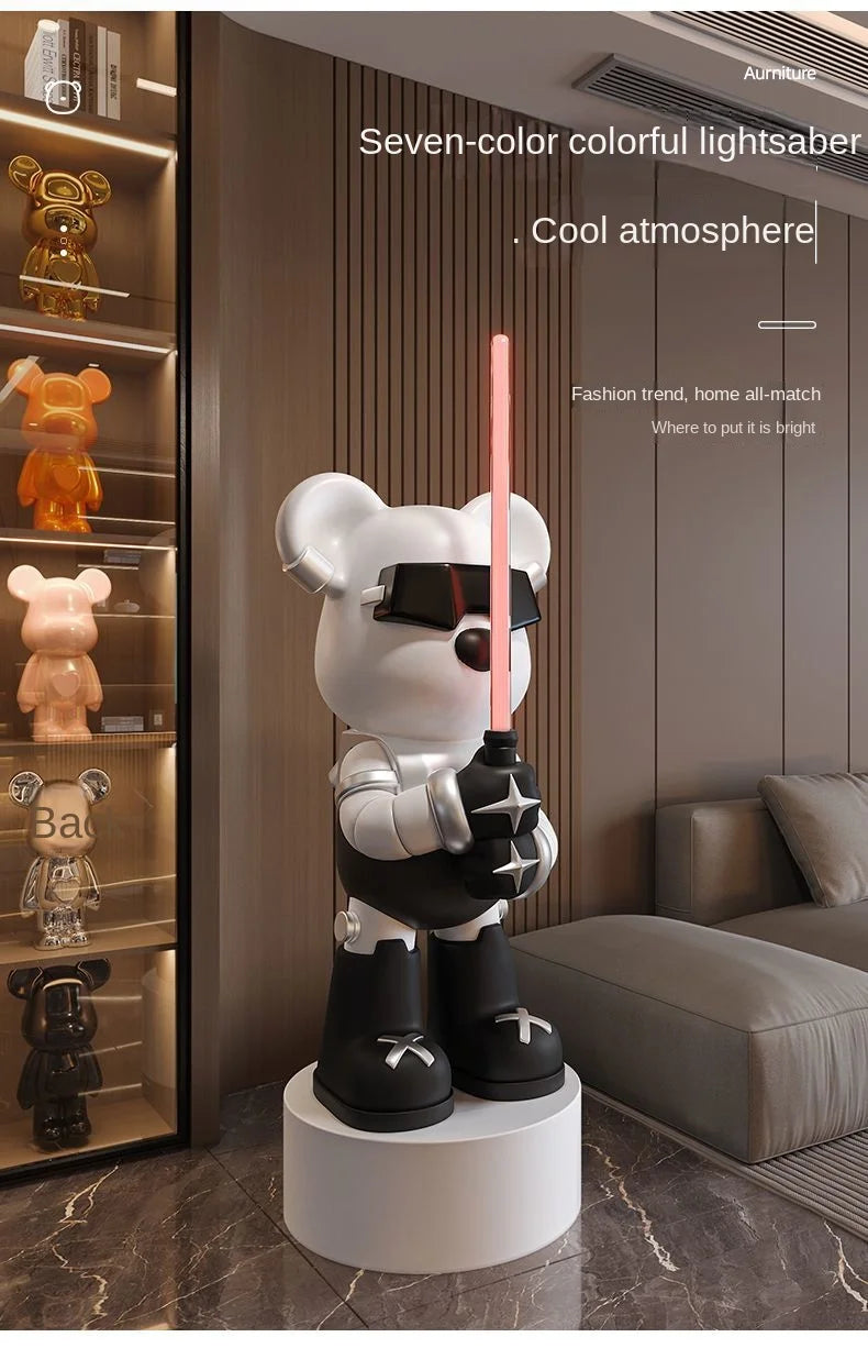 Lightsaber Bear Statue Bluetooth